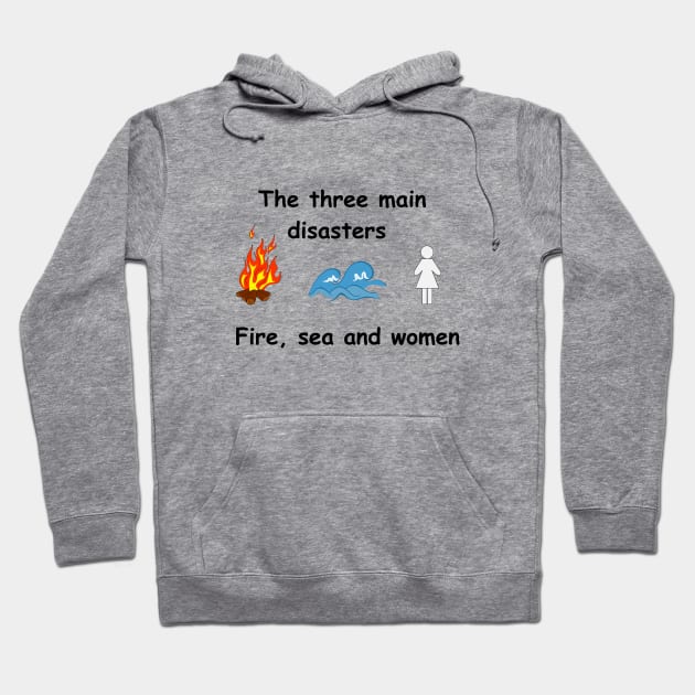 Fire, woman and sea Hoodie by MariRiUA